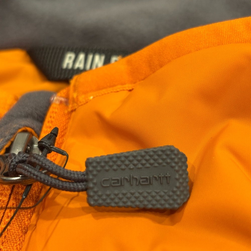 NWT Carhartt Rain Defender Insulated Vest Orange 3XL Relaxed Fit Workwear - Picture 13 of 14